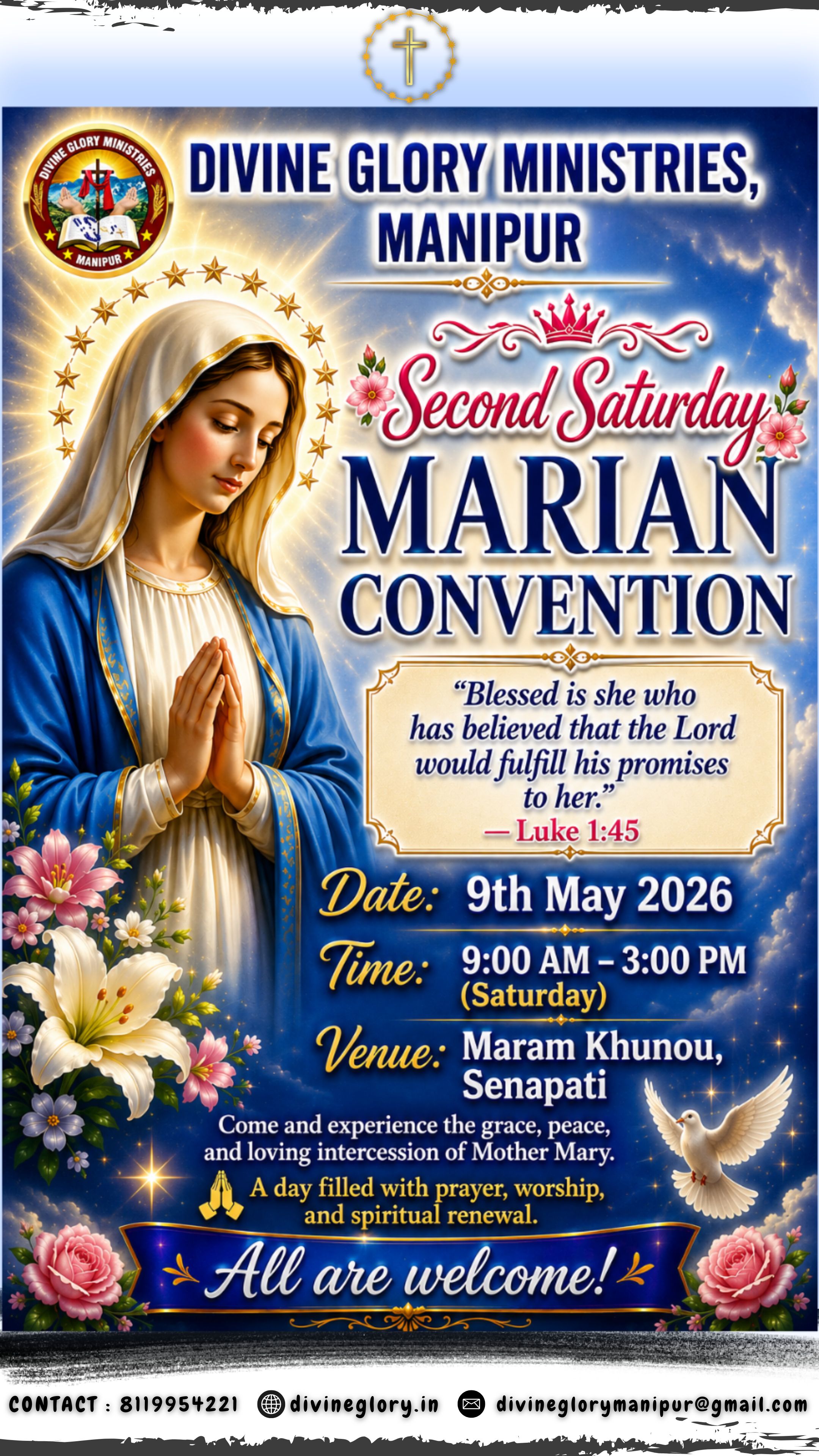 Second Saturday Marian Convention; 9th May 2026