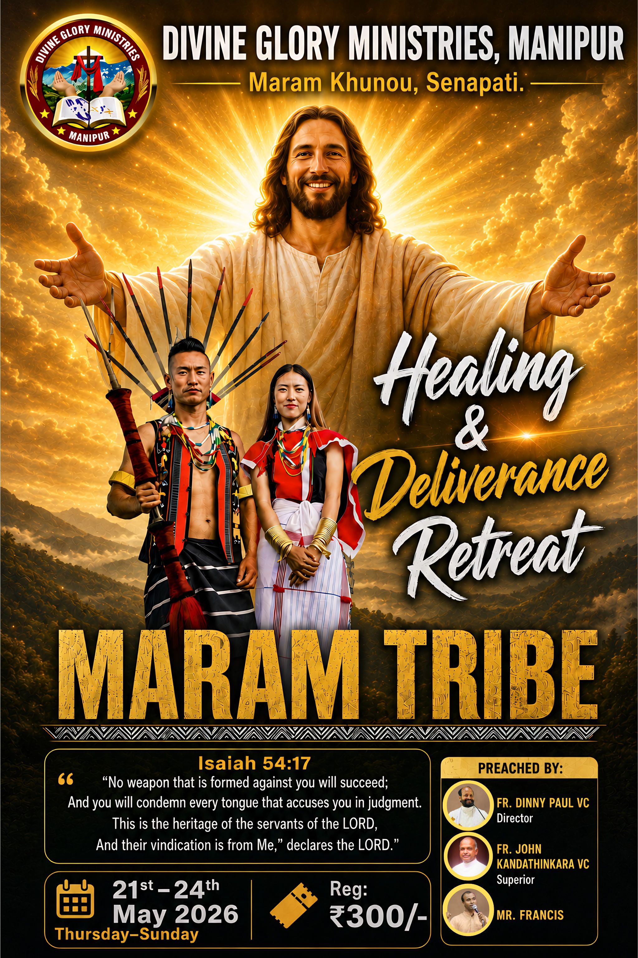 Healing and Deliverance Retreat, Maram Tribe; 21st-24th May 2026