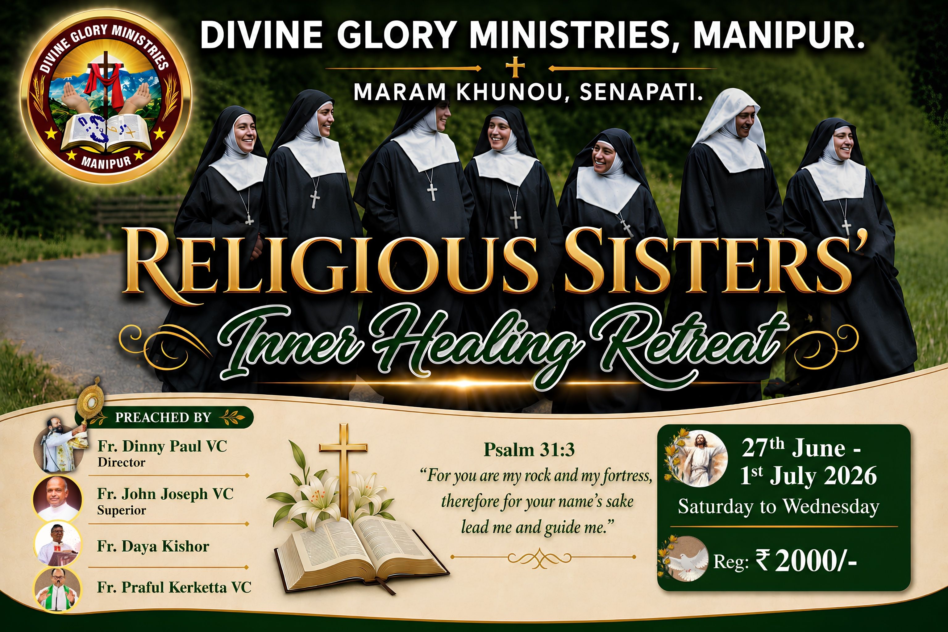 Inner Healing Retreat for Religious Sisters; 27th June - 1st July 2026 - GALLERY