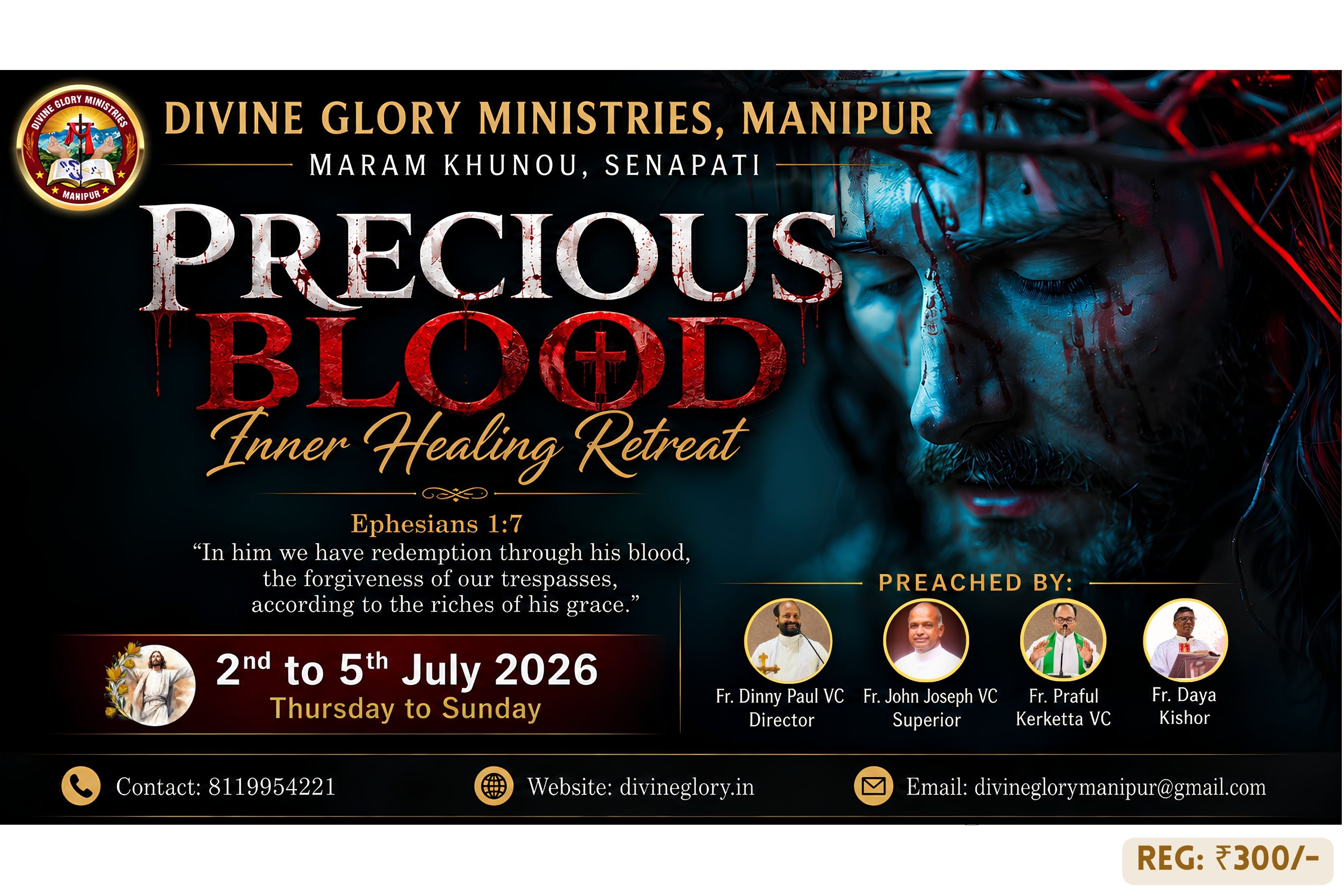 Precious Blood Inner Healing Retreat; 2nd - 5th July 2026 - GALLERY