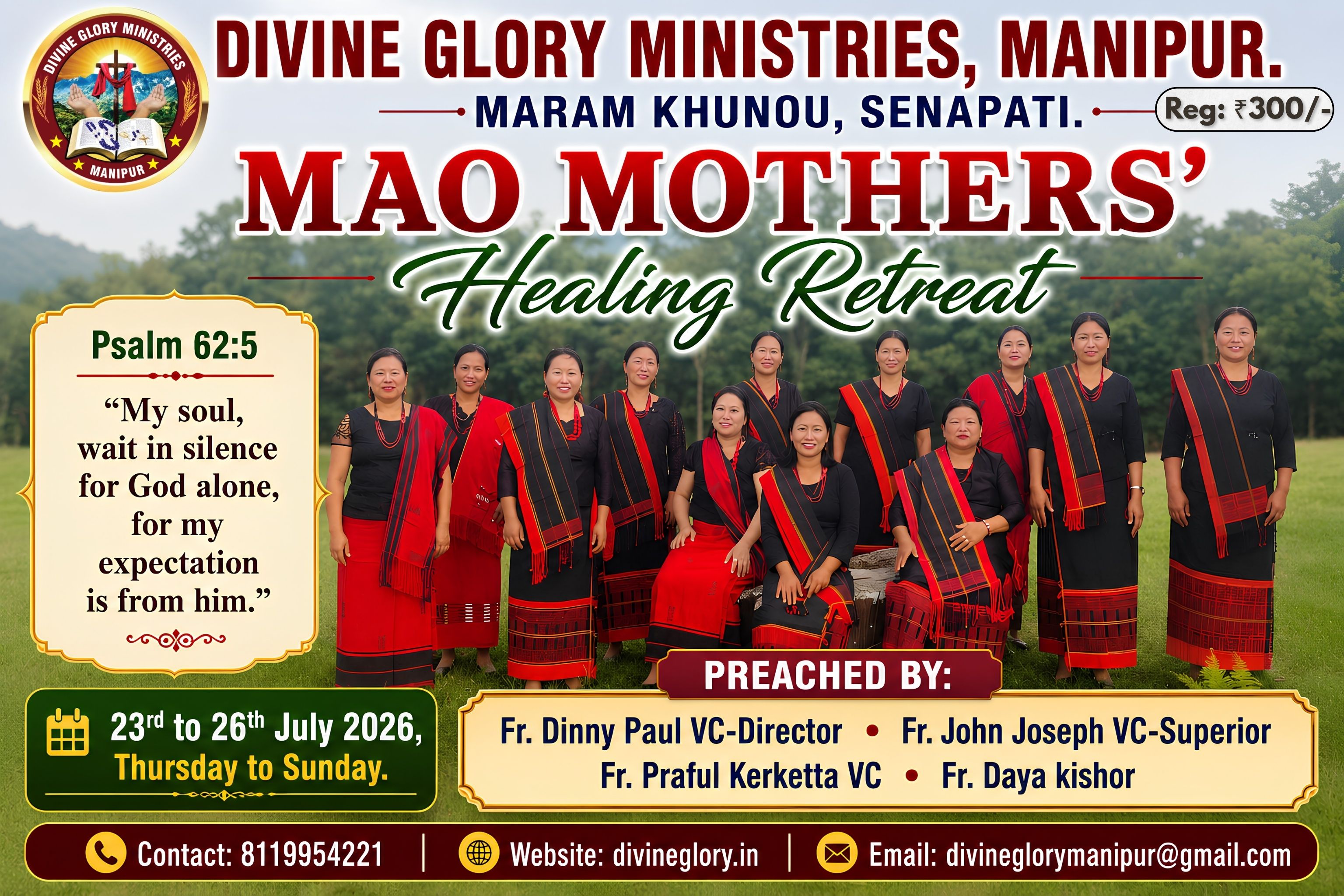 Mao Mothers' Healing Retreat; 23rd - 26th July 2026