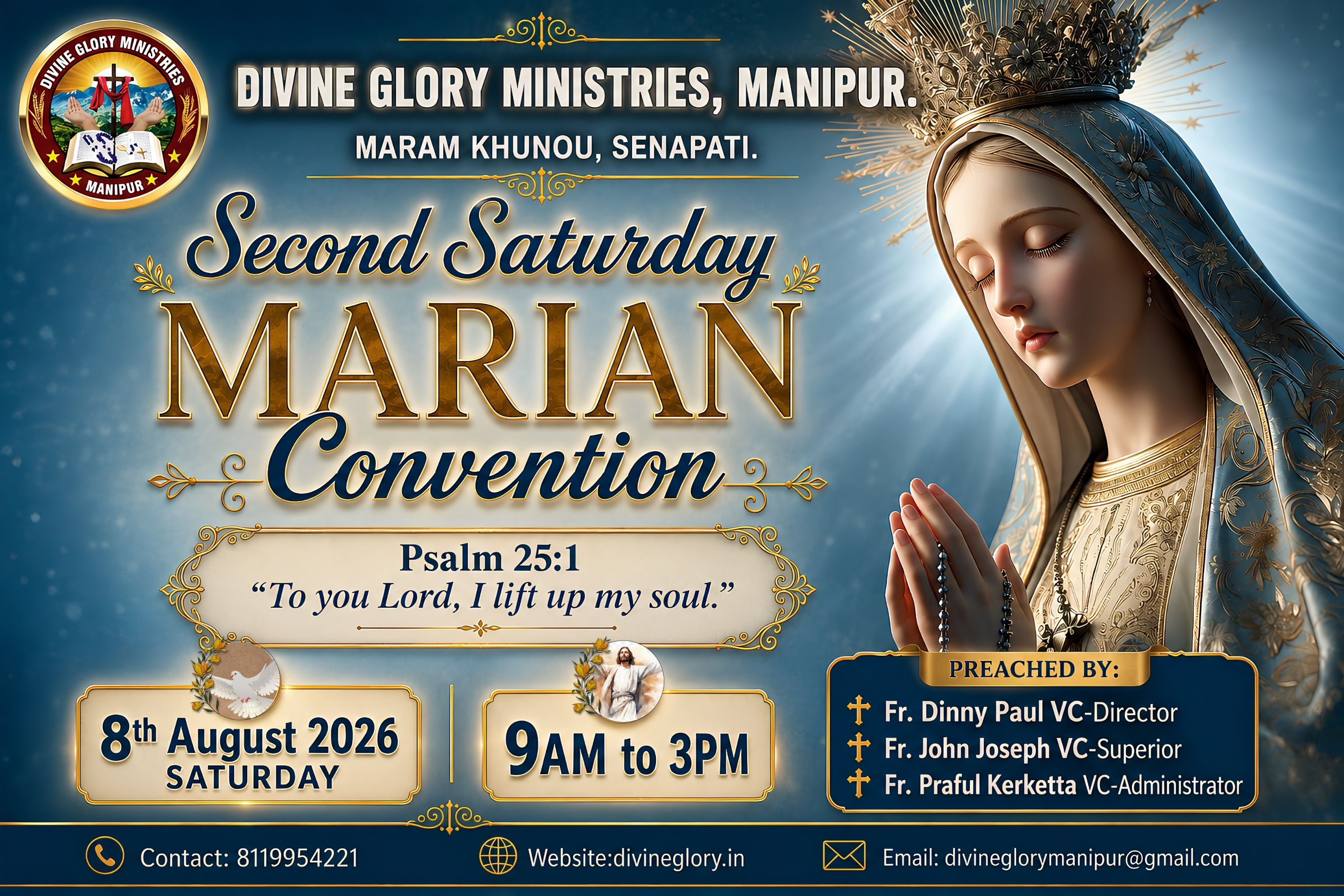 Second Saturday Marian Convention; 8th August 2026