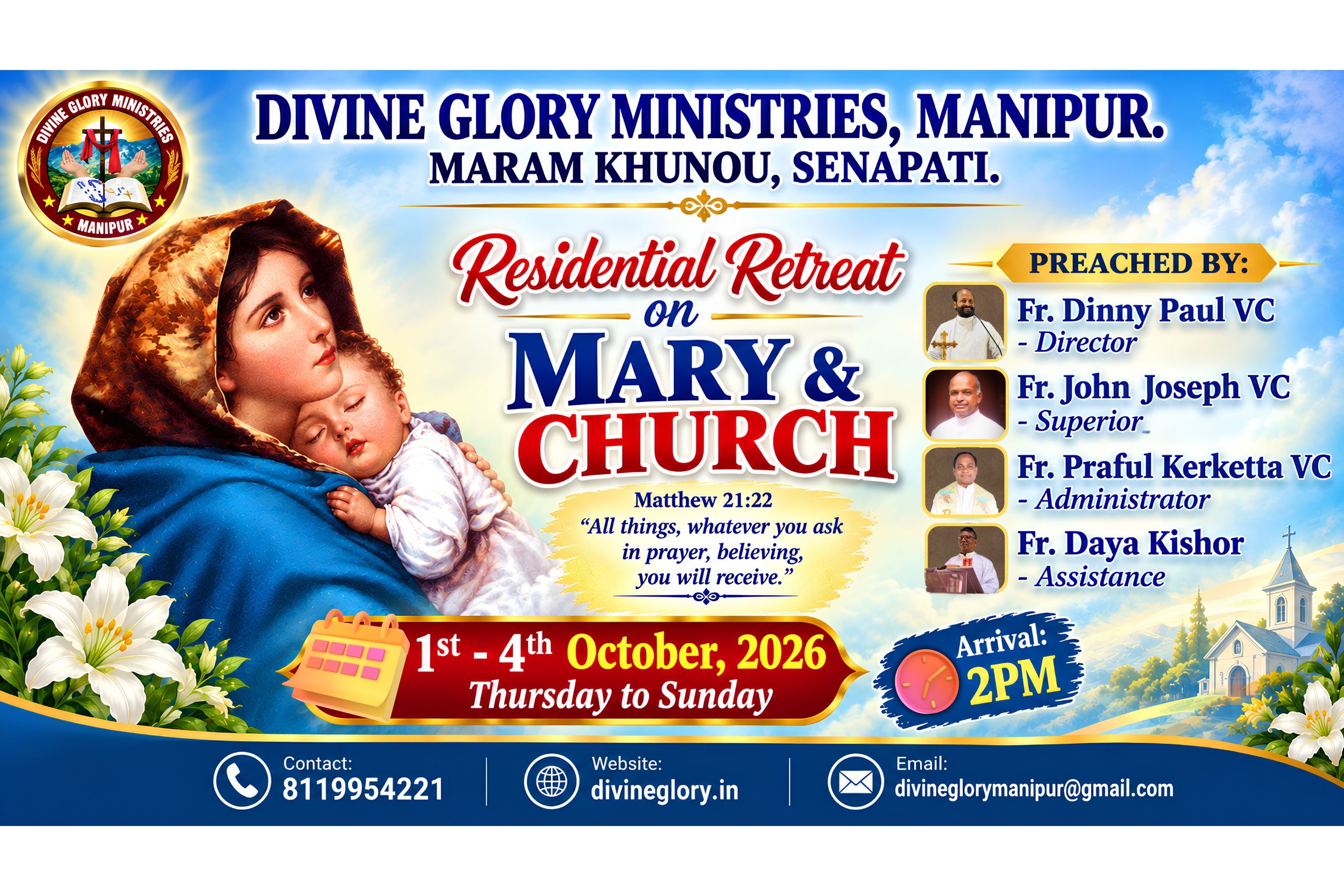 Residential Retreat on Mary & Church; 1st - 4th October 2026 - GALLERY
