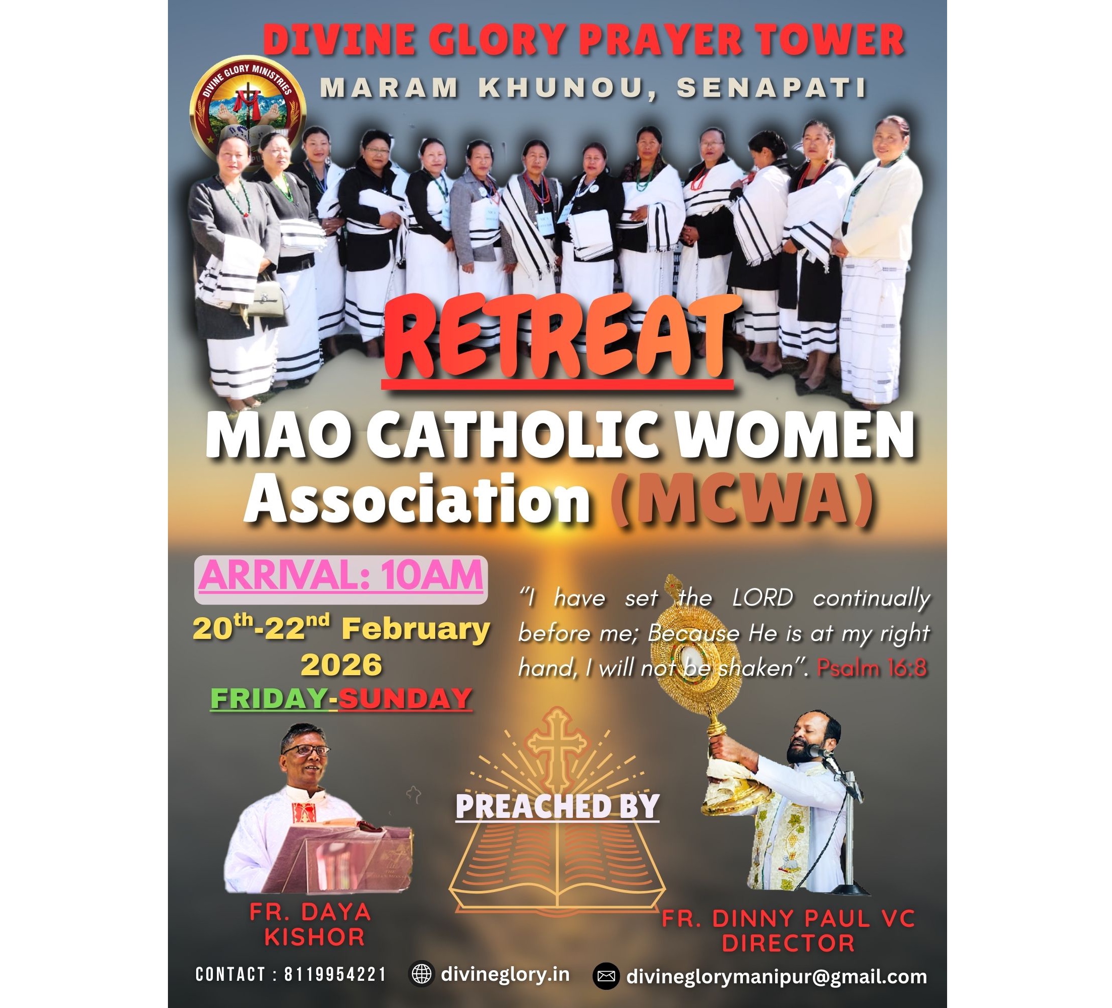 	Mao Catholic Women Association (MCWA) Retreat; 20th-22nd February 2026