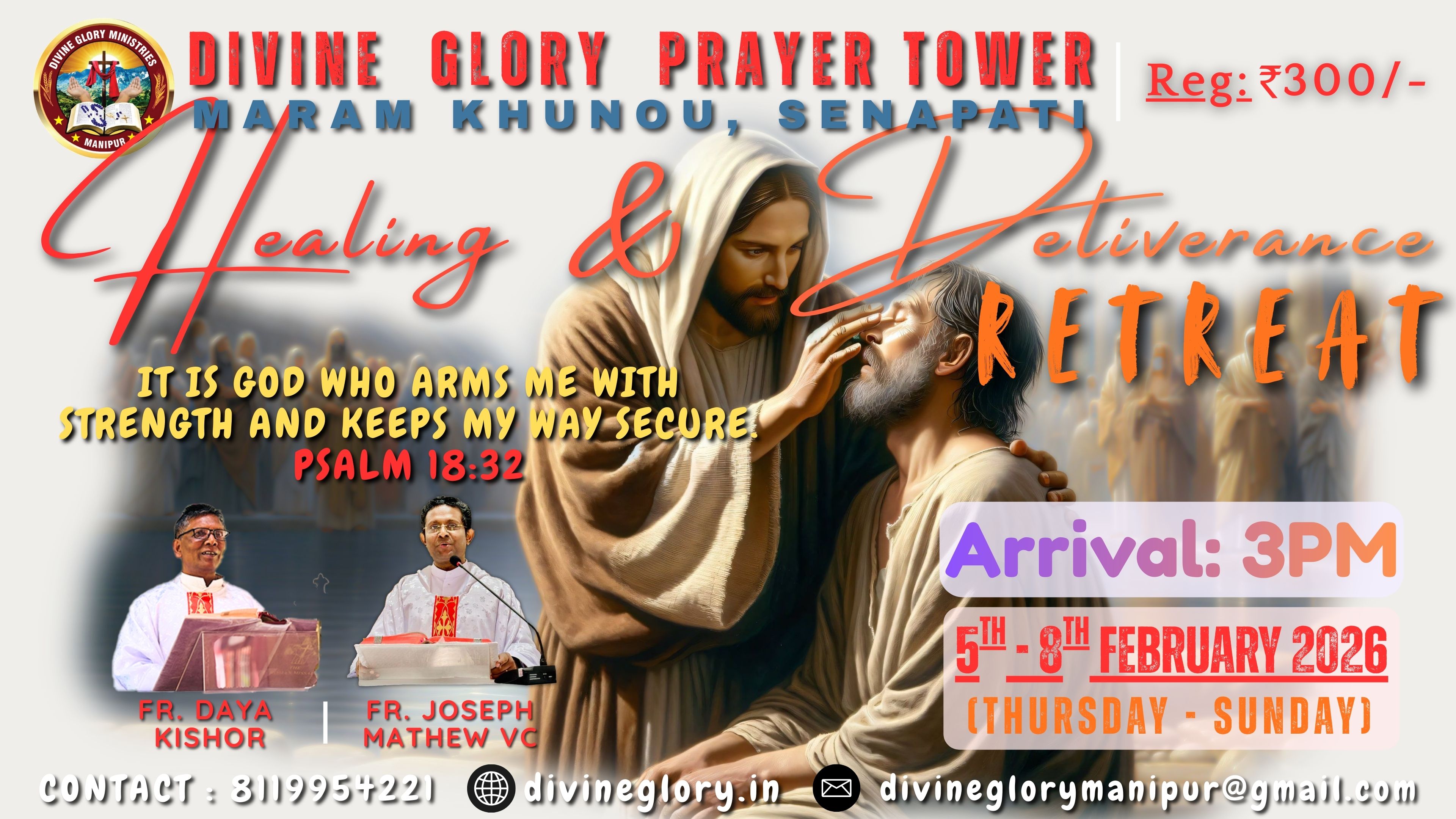 Healing and Deliverance Retreat, 5th-8th February 2026